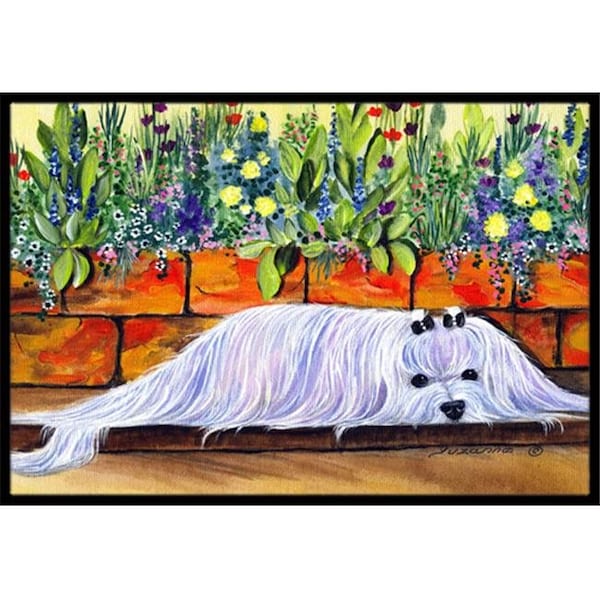 Carolines Treasures Carolines Treasures SS8248JMAT Maltese Doormat - 24 x 36 in. SS8248JMAT - main
